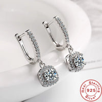 Suspended Halo Earrings – Weightless Sparkle