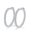 <tc>Moissanit-Creolen  in S925-Silber </tc>
