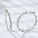<tc>Moissanit-Creolen  in S925-Silber </tc>