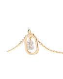 Gold-Finish A–Z Letter Pendant Necklace