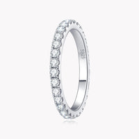 <tc>Moissanit-Eternity-Ring D 2 mm 925er Sterlingsilber</tc>