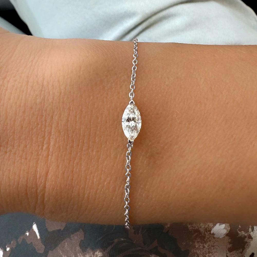 Solitaire Moissanite Bracelet