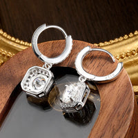 <tc>D-Farbe-Moissanit-Ohrringe aus 925er Silber </tc>