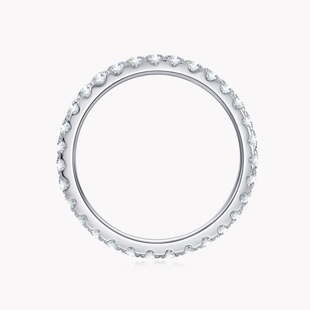 <tc>Moissanit-Eternity-Ring D 2 mm 925er Sterlingsilber</tc>
