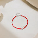 Red Cord Bracelet – Moissanite Sparkle