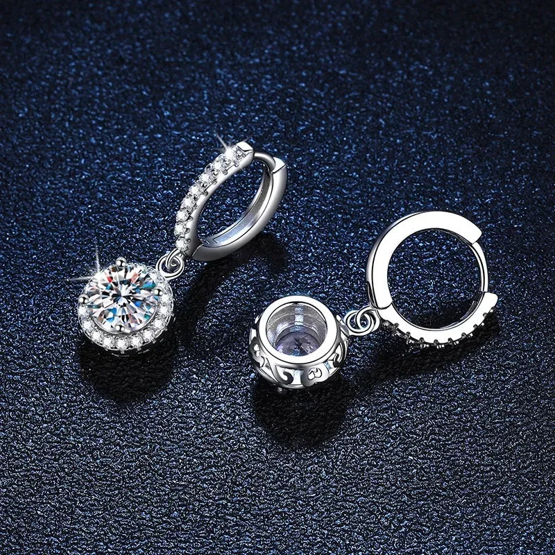 Delicate Halo Drop Earrings