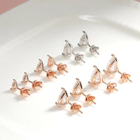 Orecchini Moissanite Pera 0,5CT 1CT in argento 925 oro 18 carati