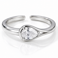 Halo Drop Ring — Light in Perfect Balance