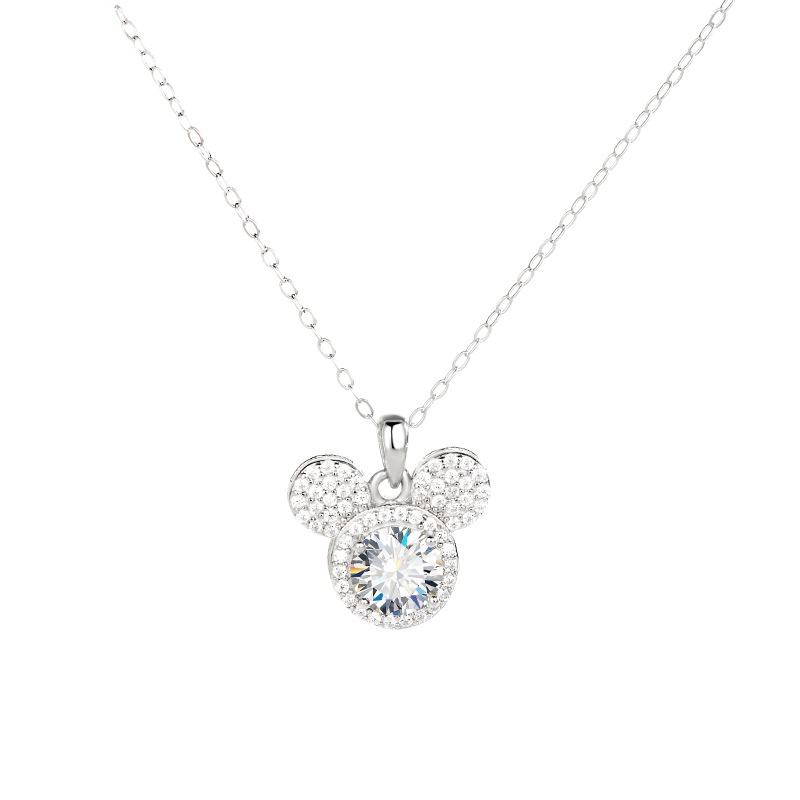Collana completa di Moissanite di Topolino in argento 925