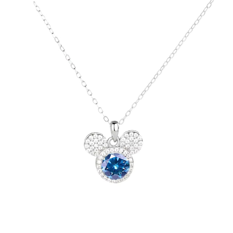 Collana completa di Moissanite di Topolino in argento 925