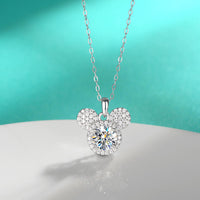 Collana completa di Moissanite di Topolino in argento 925