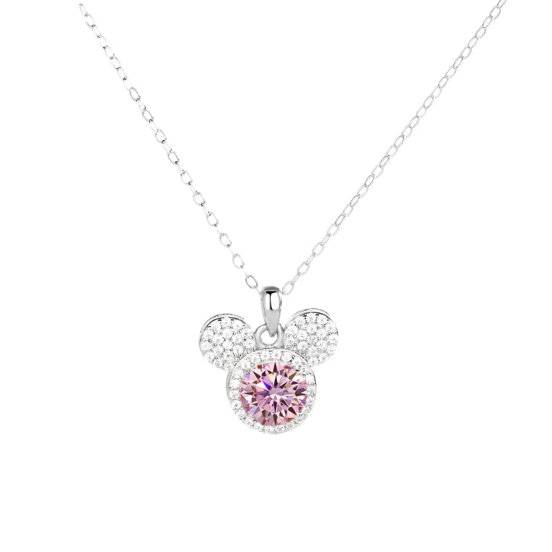 Collana completa di Moissanite di Topolino in argento 925