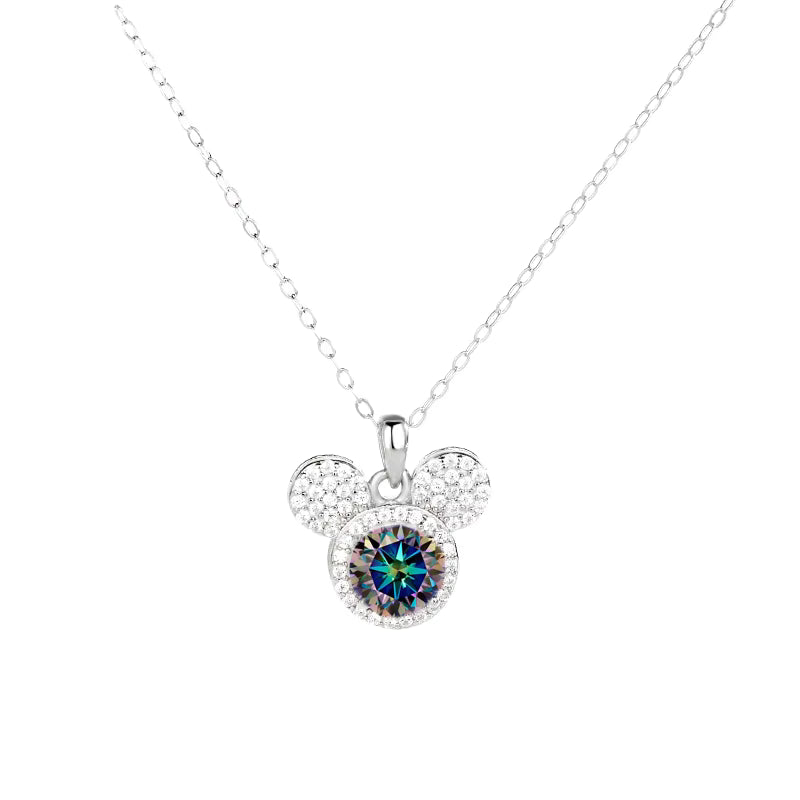 Collana completa di Moissanite di Topolino in argento 925
