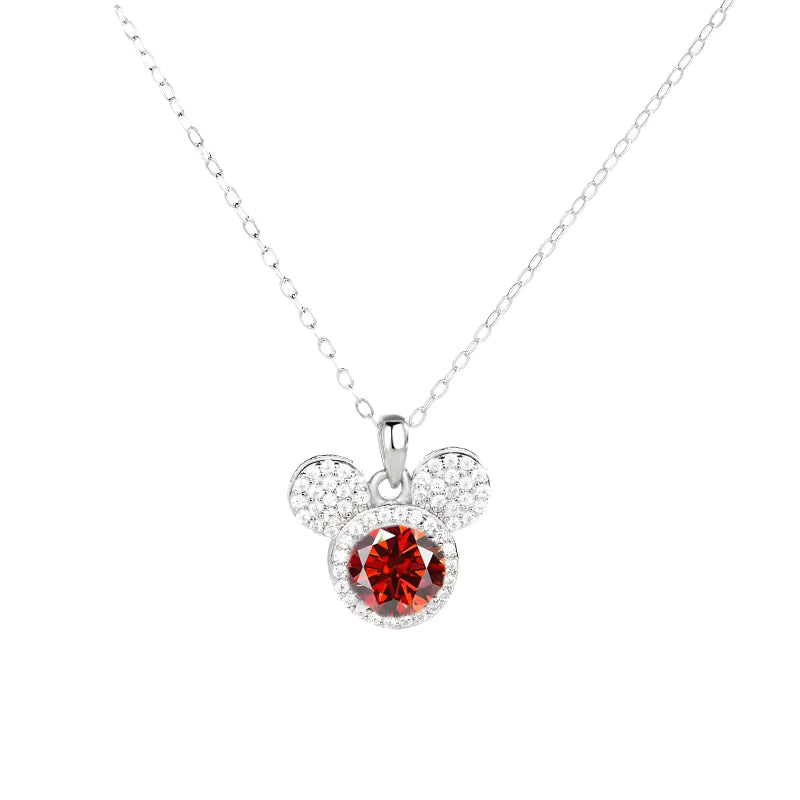 Collana completa di Moissanite di Topolino in argento 925
