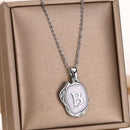 Deep Ocean Initial Necklace