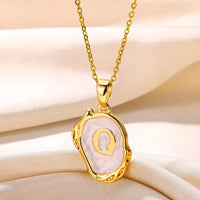 Deep Ocean Initial Necklace
