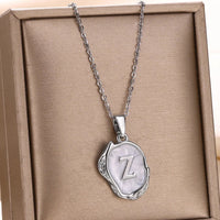 Deep Ocean Initial Necklace