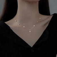 Four-Leaf Flower Zircon Bracelet