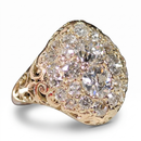 Vintage Gold Round Diamond Ring