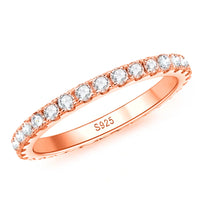 <tc>Moissanit-Eternity-Ring D 2 mm 925er Sterlingsilber</tc>