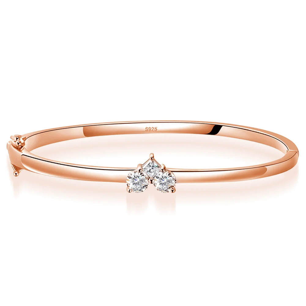 Elegantes Moissanit-Damenarmband, 925er Silber, GRA-zertifiziert