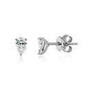 Orecchini Moissanite Pera 0,5CT 1CT in argento 925 oro 18 carati