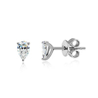 Orecchini Moissanite Pera 0,5CT 1CT in argento 925 oro 18 carati