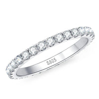 <tc>Moissanit-Eternity-Ring D 2 mm 925er Sterlingsilber</tc>