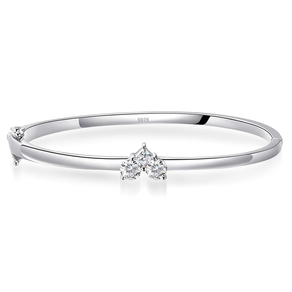 Elegantes Moissanit-Damenarmband, 925er Silber, GRA-zertifiziert